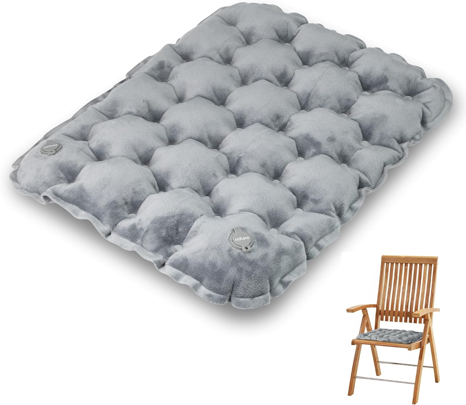 YEEKORO Aufblasbarer Campingstuhl - Leichter Klappsitz Mit Rückenlehne