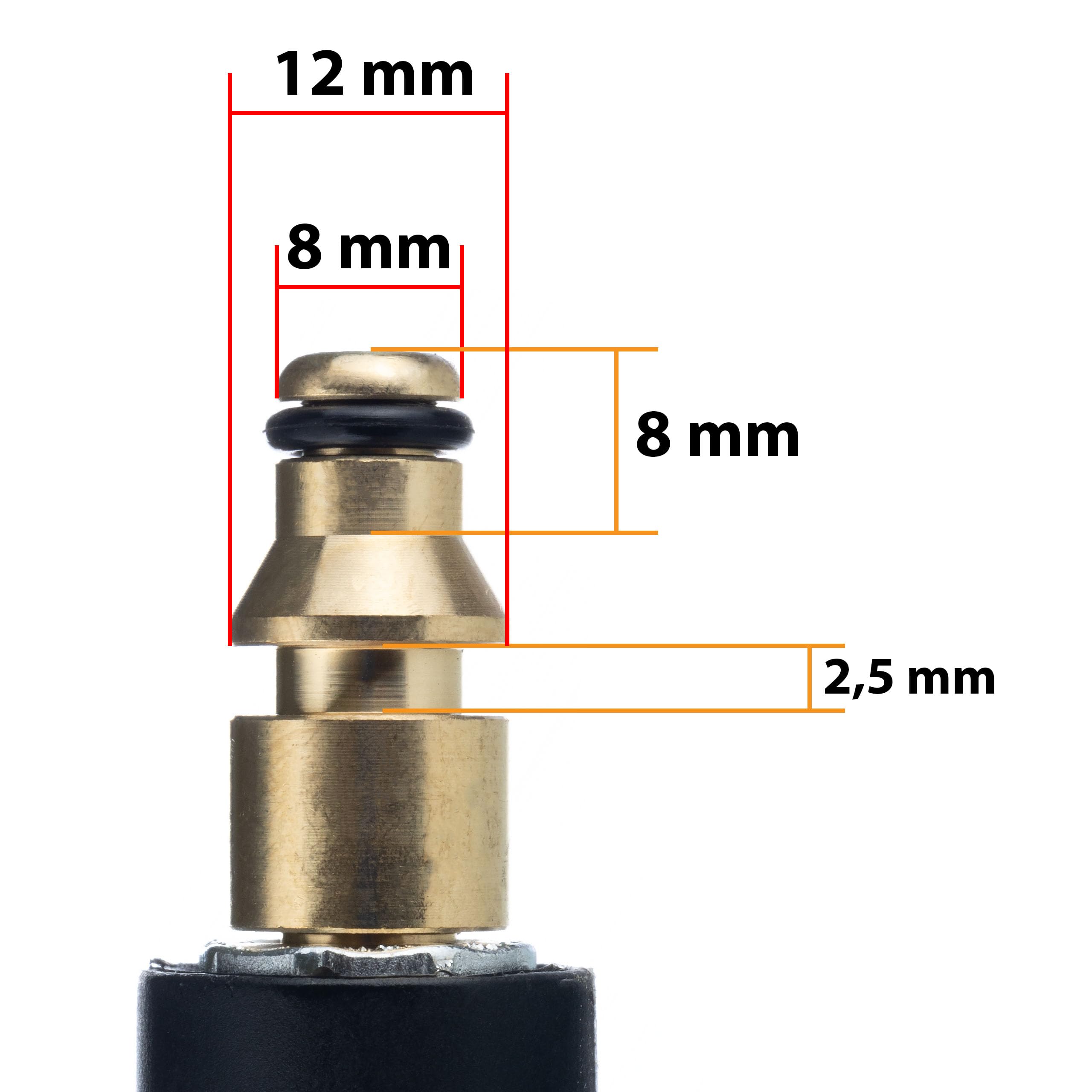 Tubo de Alta Presión 15m Quick Connect – Nylon Reforzado, 200 Bar, 60°C | Click Connect | compatible con limpiador de alta presión Stihl, Nilfisk, Gerni