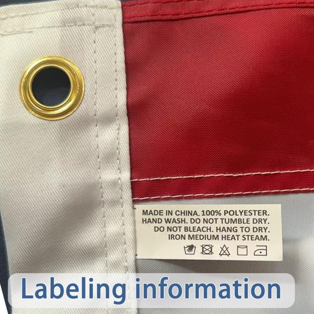 American Flags for Outside 5x8 FT, HeavyDuty American Flag for High Wind Outdoor, UV Protected/Sewn Stripes/Embroidered Stars/Brass Grommets, US Flag Built for The Toughest Conditions - Image 7