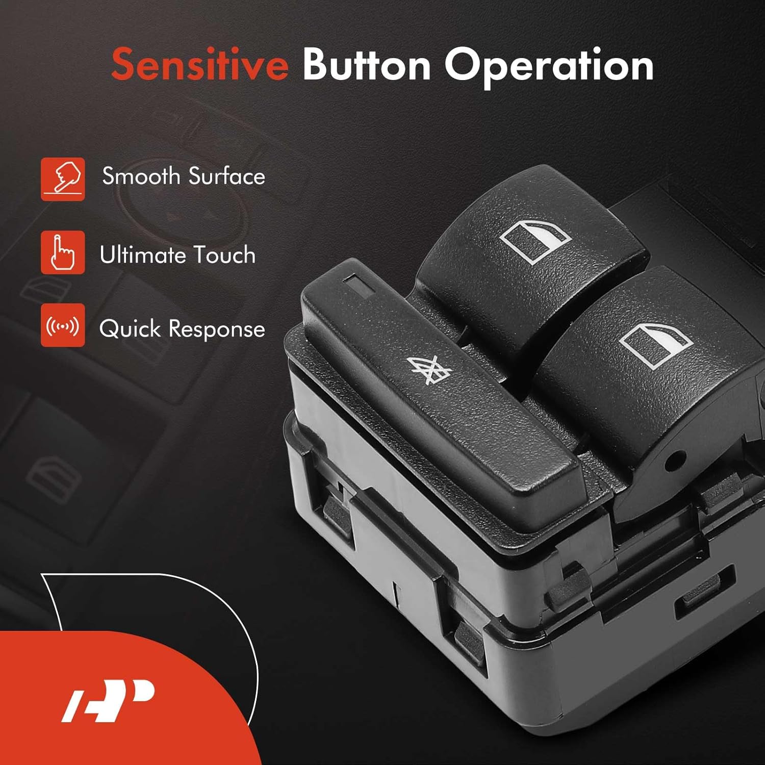 A-Premium Master Power Window Switch Compatible with BMW E84 Series X1 2013 2014 2015, Front Left Driver Side, Replace# 61319216046