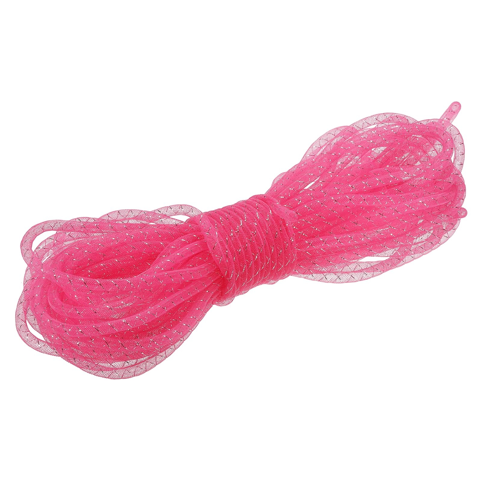 Tube en maille flexible ruban couronne de fleurs et emballage cadeau anniversaire 22m