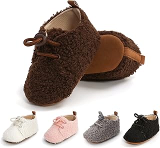 Zapatos de Bebe 0-18 Meses,Unisexo Recién Nacido Linda Antideslizante Único Invierno Botas Primero Caminantes Zapatos