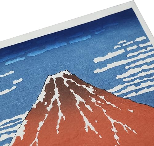 Miniatura 3 de JAPANMUSEUM MUSEO DE JAPÓN, Katsushika Hokusai, Fino Viento Claro Tiempo Rojo Fuji  Arte Japonés  Arte Ukiyo-e  Impresión de madera genuina impresa