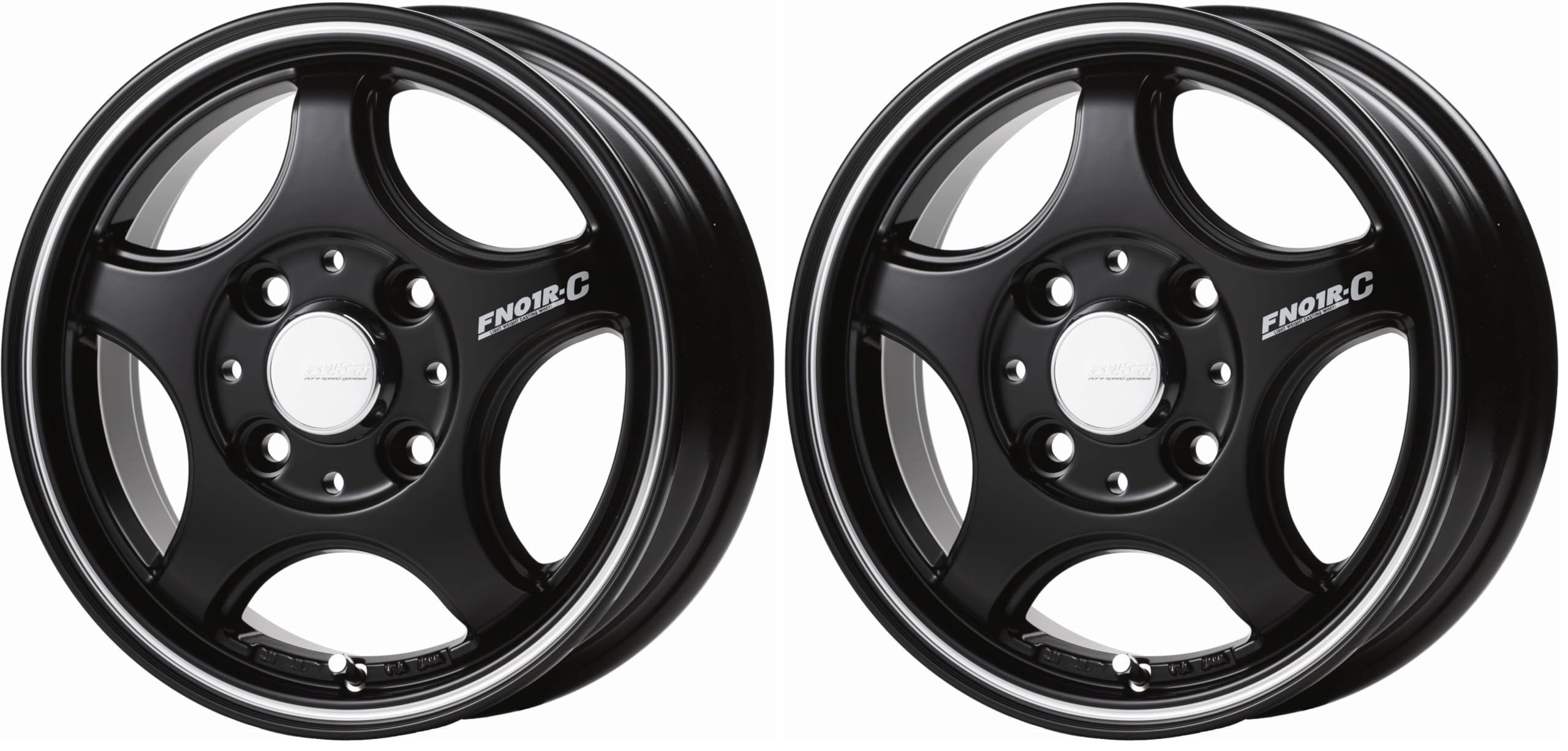Amazon.co.jp: 5ZIGEN FN01R-C STV アルミホイール 1本 12inch-4B +42