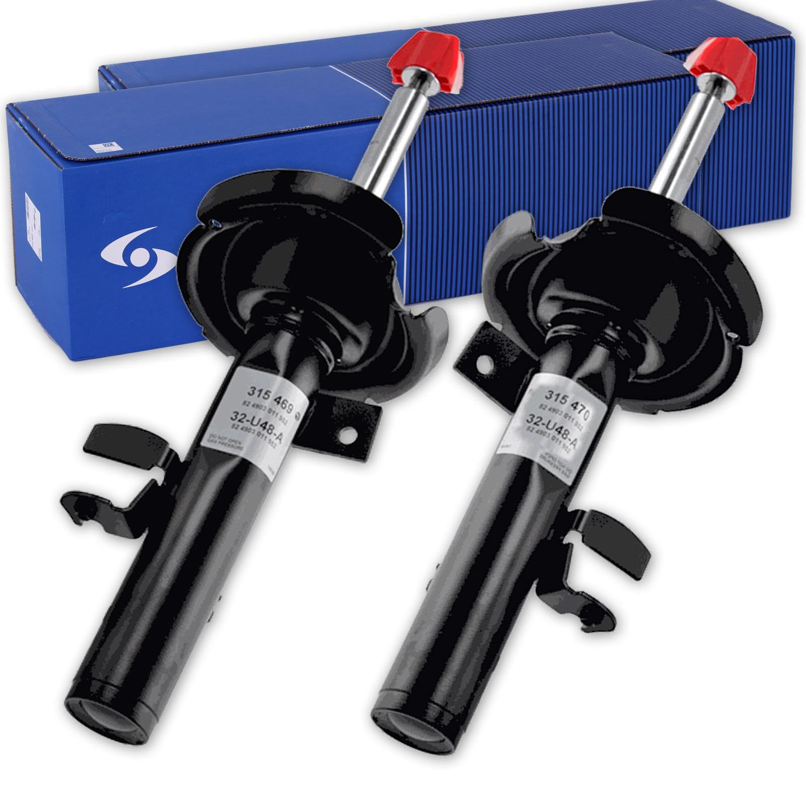 2 Sachs Gas Stossdämpfer + Protection Kit vorne | 315469+315470+900157 für Focus 3 (grand) C-Max 2