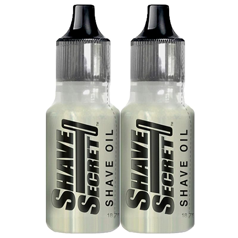 Óleo de barbear Shave Secret, 2 frascos de 18,75 mL