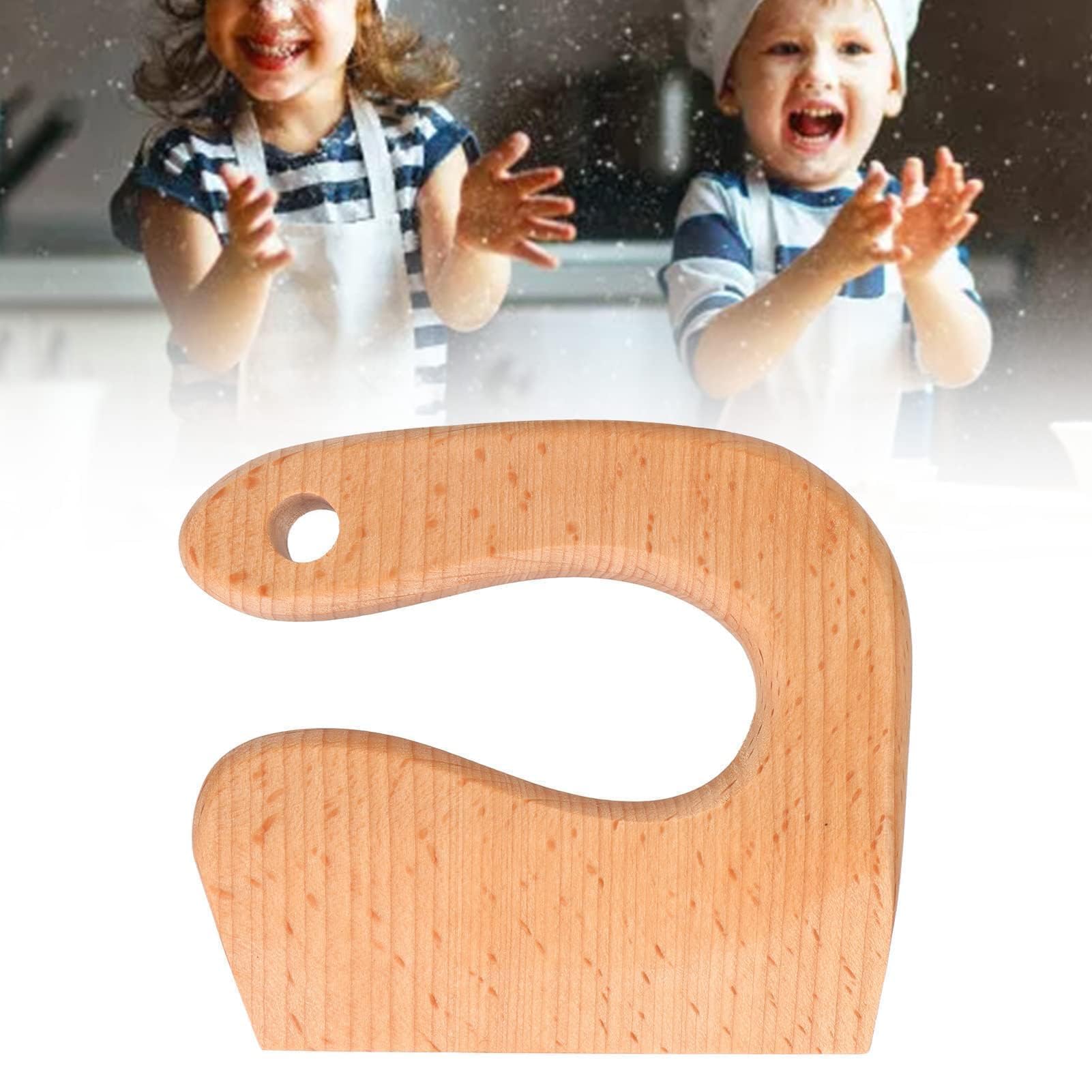 VBESTLIFE Cuchillo de madera para niños, cuchillo de frutas y verduras, cuchillo de madera para niños, cuchillo de madera, juguete (#1)