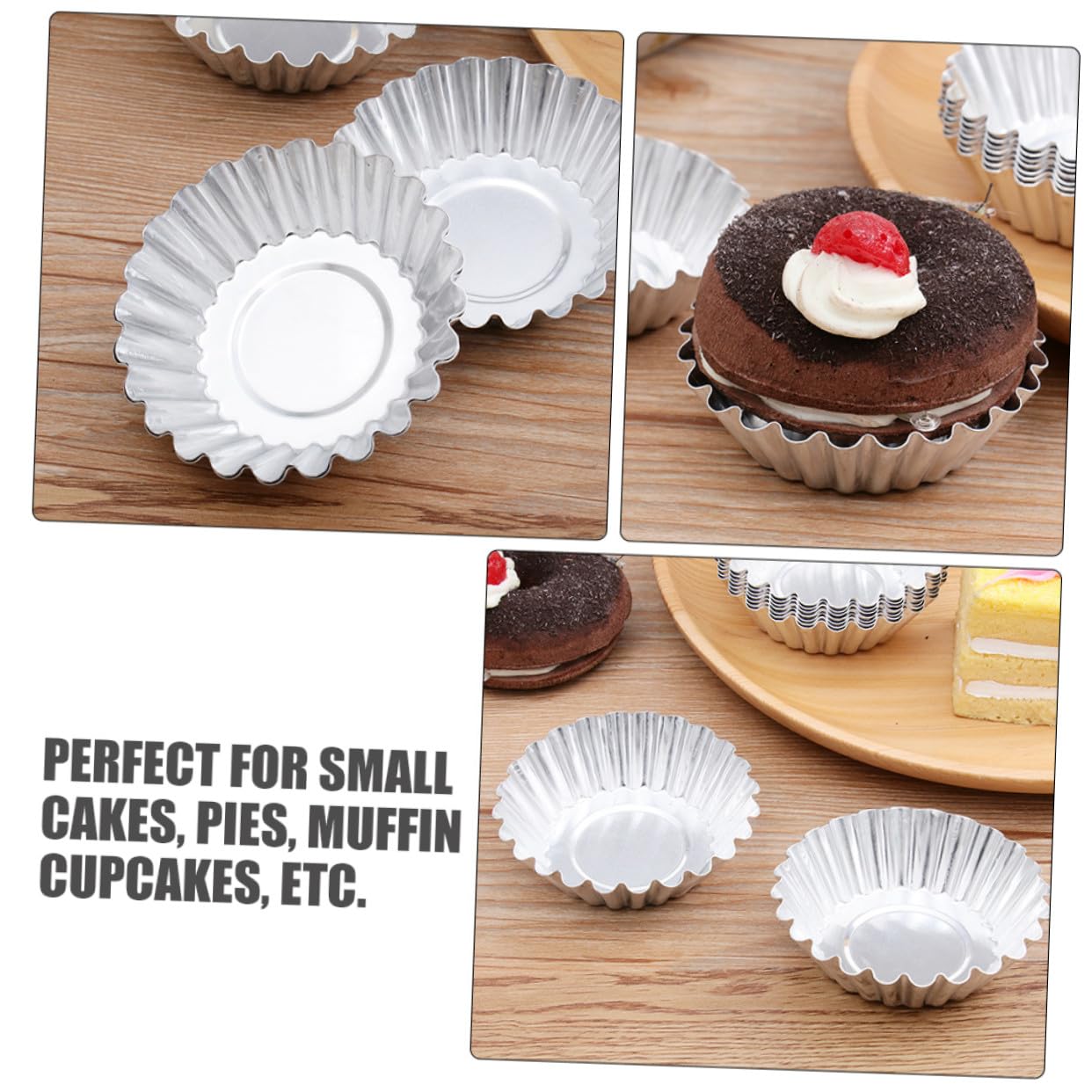 STOBAZA 100pièces Moule à Tartelettes aux Œufs Moules à Muffins et Cupcakes Caissette à Muffins