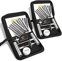 Vista 8 de Kit de reparación de neumáticos BETOOLL, juego de 44 piezas de kit de reparación de neumáticos plano de emergencia universal resistente profesional