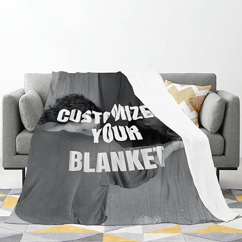 Miniatura 2 de Mantas personalizadas para el hogar  Sube tu foto a la manta  Mantas personalizadas  para familiares, amigos y seres queridos, 30 x 40 pulgadas