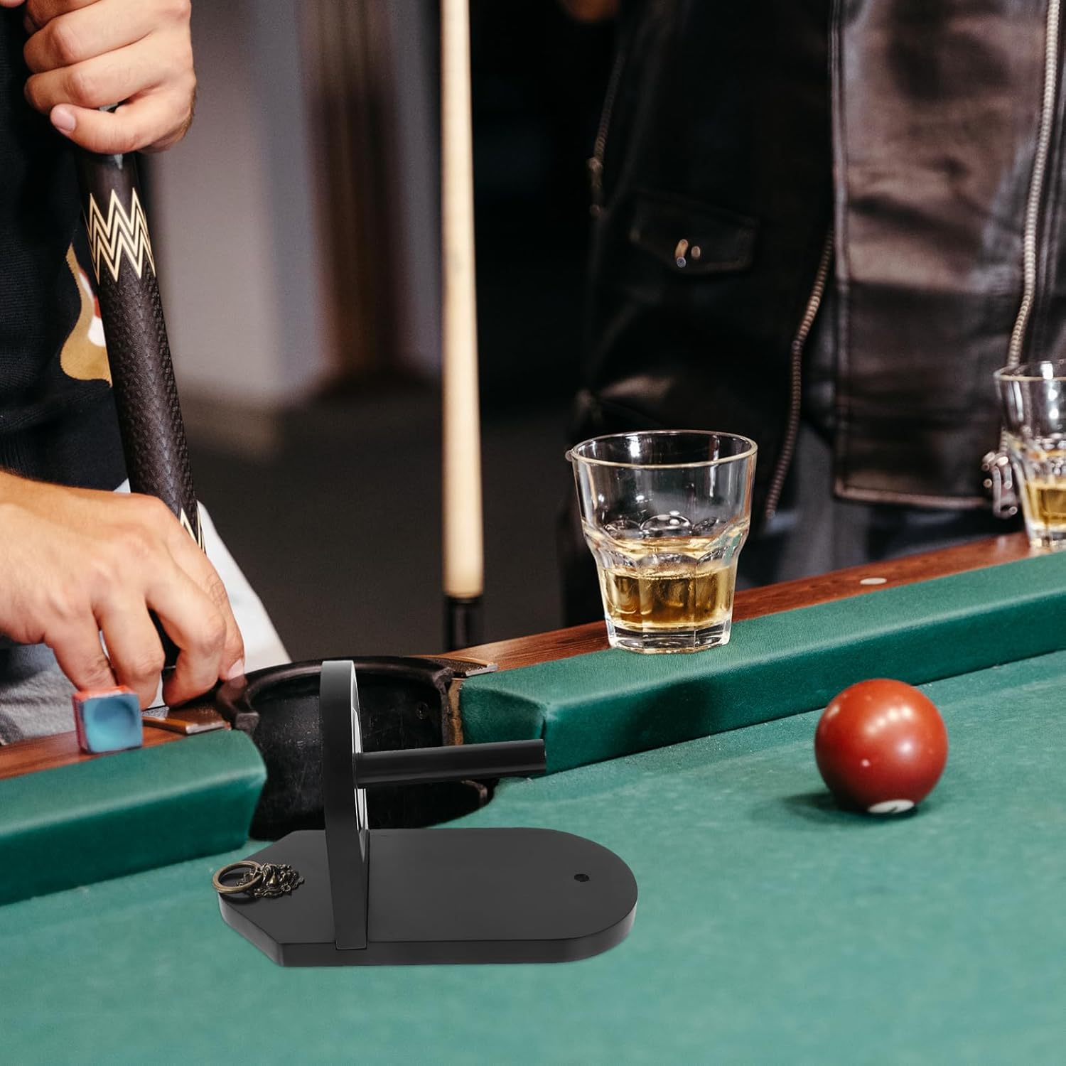 Pool Hand Chalk Holder Durable Billiard Chalk Storage Elegant Design for Secure Placement Billiard Tables Compatible with Various Pool Table Models Reliable