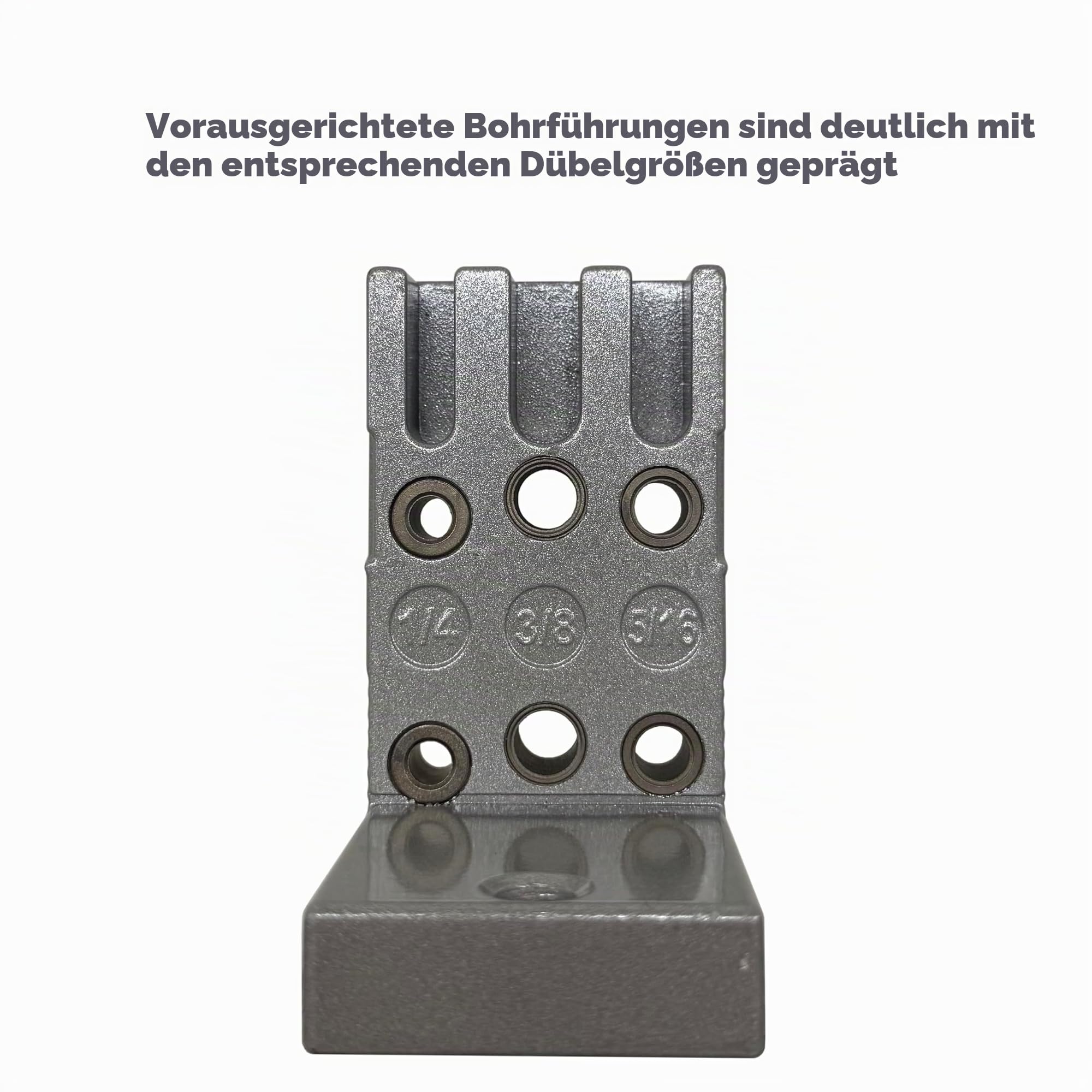 wolfcraft 3751405 Dübel Pro Dübelvorrichtungs-Set