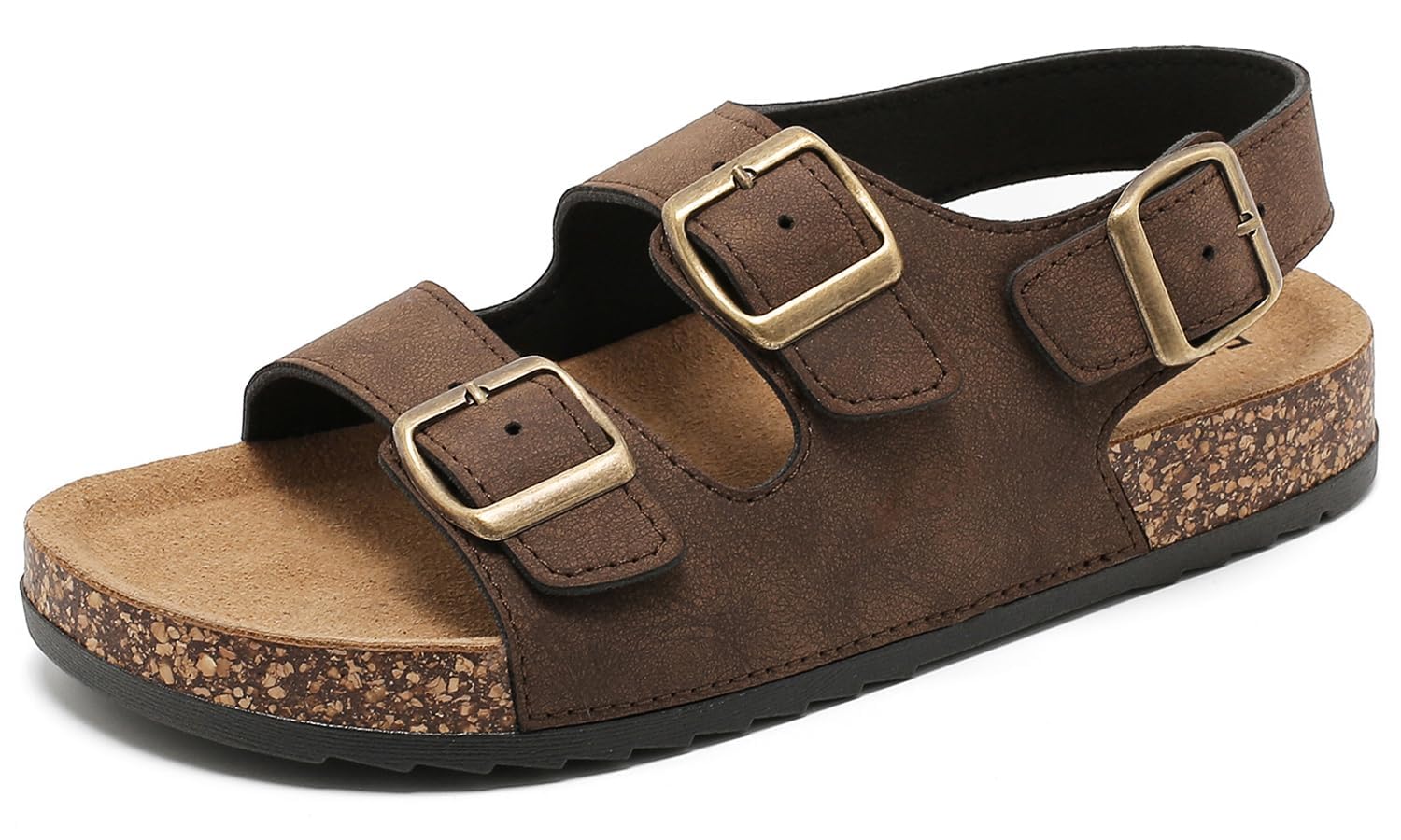 zaxunai Sandali Donna Zoccoli Uomo con Cinturino Regolabile Sughero Plantare Sandali Estate Estive Punta Aperta Antiscivolo Gomma Suole Pantofole Adulto Moda Sandalo All'aperto Ciabatte