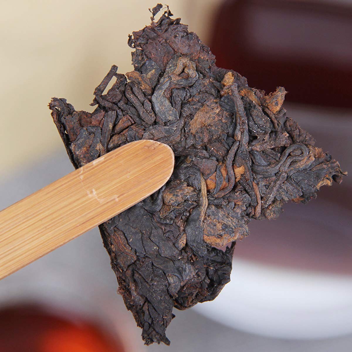 Chinesischer Pu'er Tee 1000g （2,2LB） Reifer Puer Tee Schwarzer Tee Chennian Gancang Teeziegel Gekochter Tee Alte Bäume Pu Erh Tee Gesundheitswesen Pu Er Tee