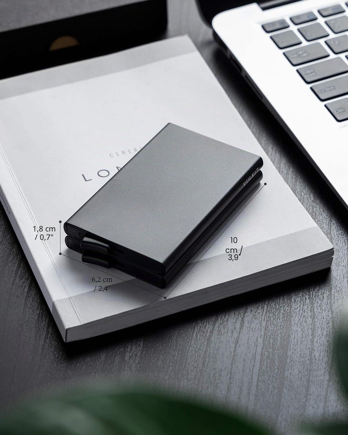 VULKIT Kartenetui Metall mit RFID NFC Schutz Karten Geldbörse Herren Geldbeutel Doppelt Karten Etui für 10 Karten