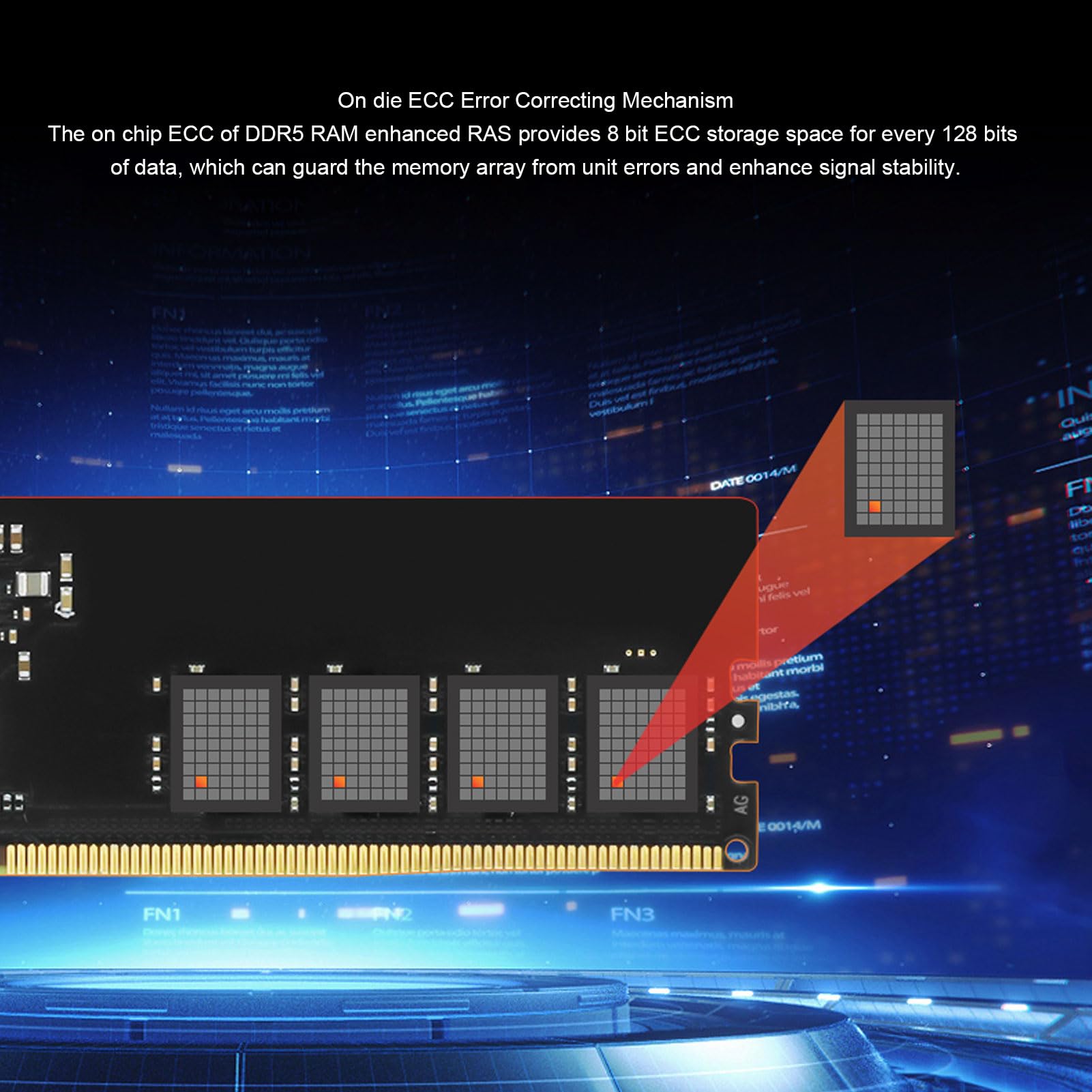 Zestaw Pamięci RAM DDR5 32 GB, przepustowość 6800 MHz PC5-54400U CL34-45-45-108 Pamięć RGB, Ulepszone Zarządzanie energią Zapewniające stabilność Systemu