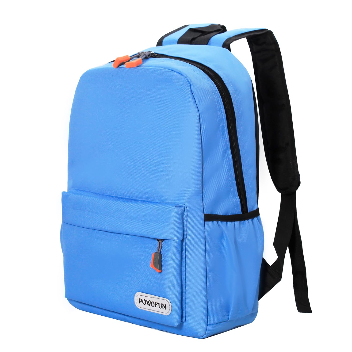 Powofun Girls Baby Blue 15 Inch Kids Backpack Lightweight Elementary School Bag Kindergarten Bookbag Casual Travel Daypack Children Backpack For Boys
