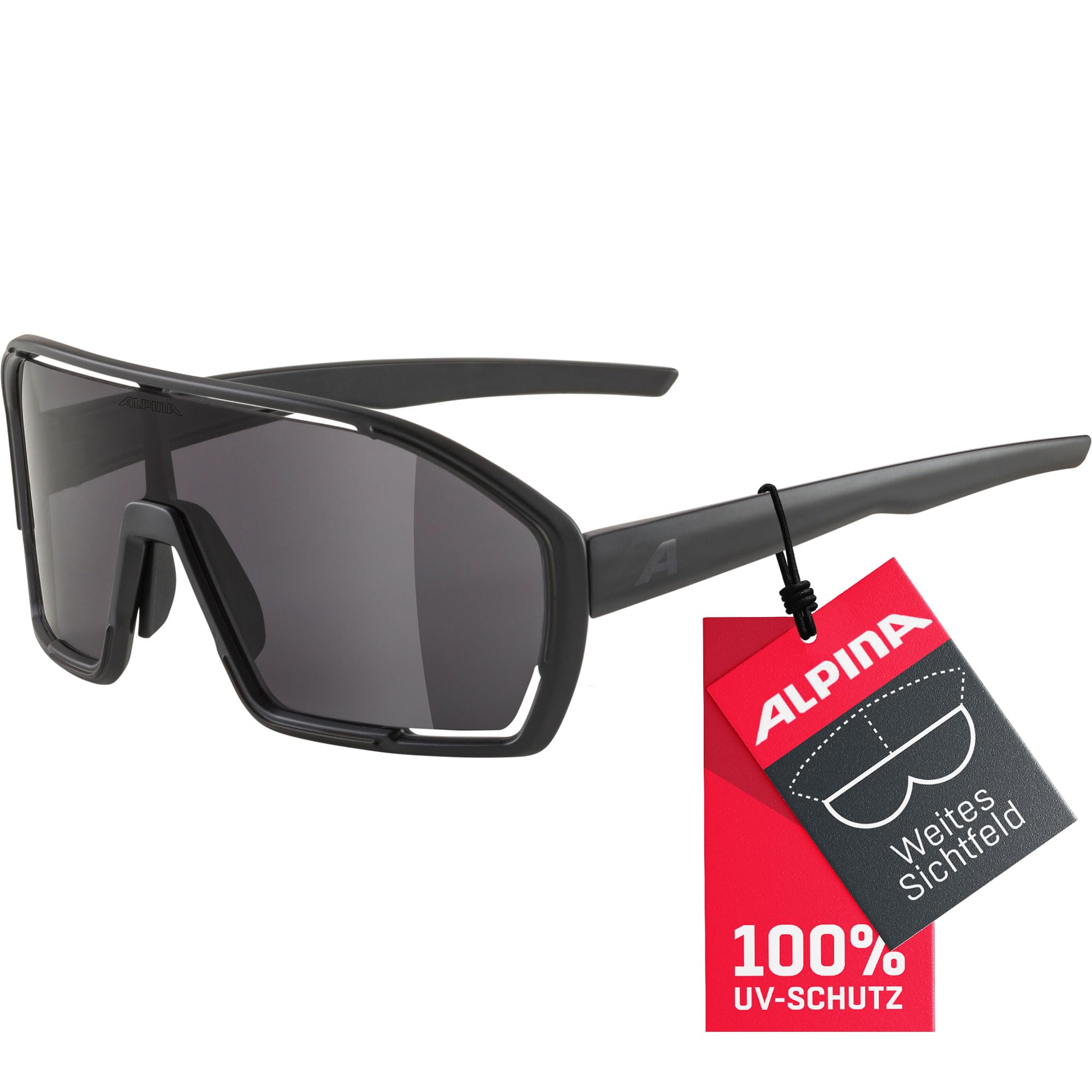 ALPINA BONFIRE MIDNIGHT-GREY MATT Sportbrille, black matt, One Size