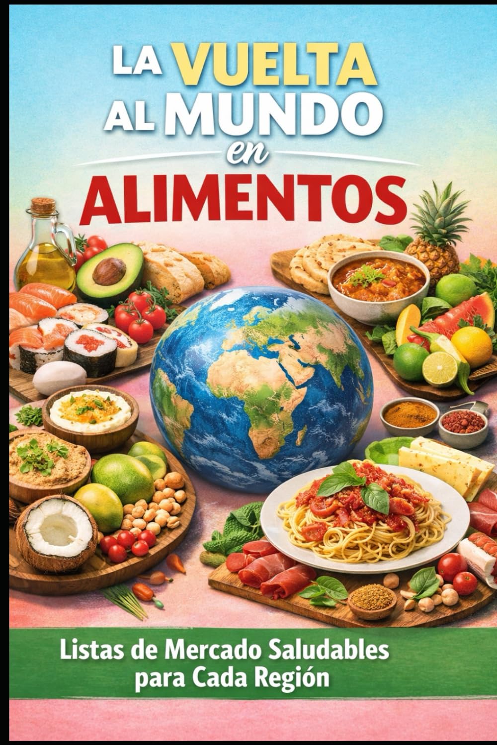 LA VUELTA AL MUNDO EN ALIMENTOS: Listas de Mercado Saludables para Cada Región (Culinaria Ancestral)