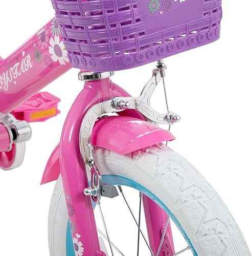 Miniatura 8 de Joystar - Little Daisy - Bicicleta infantil, unisex, para niños de 2 a 7 años, de 12, 14 y 16 pulgadas, con asiento para muñeca, serpentinas,