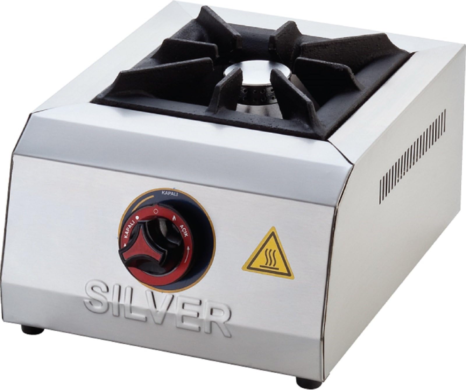 Commercial Kitchen Equipment RANGETOP ONE Burner Single Cooktop Propane Gas Countertop Hot Plate Range Stock Pot Stove Cast Iron Hotplate Cooker Stainless Steel Body CE Certified