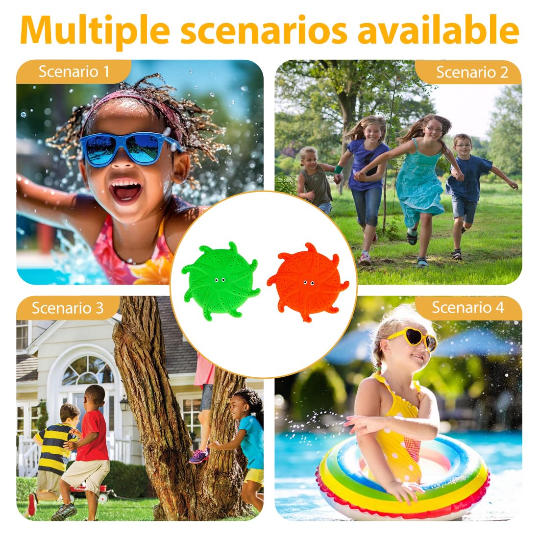 Spugna assorbente Frisbee 2 Pezzi, Giochi spiaggia bambini piscina