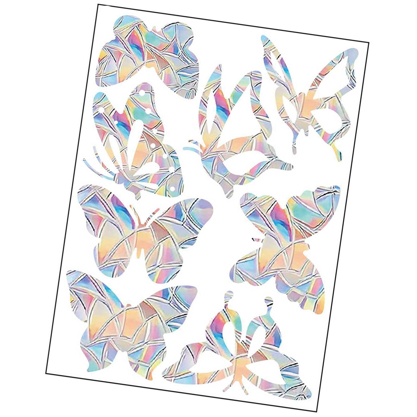kmgfsd Anti-Collision Window Sticker for Birds, Clings Rainbow Alerts Decal to Bird Strikes Rainbow Stickers Clings