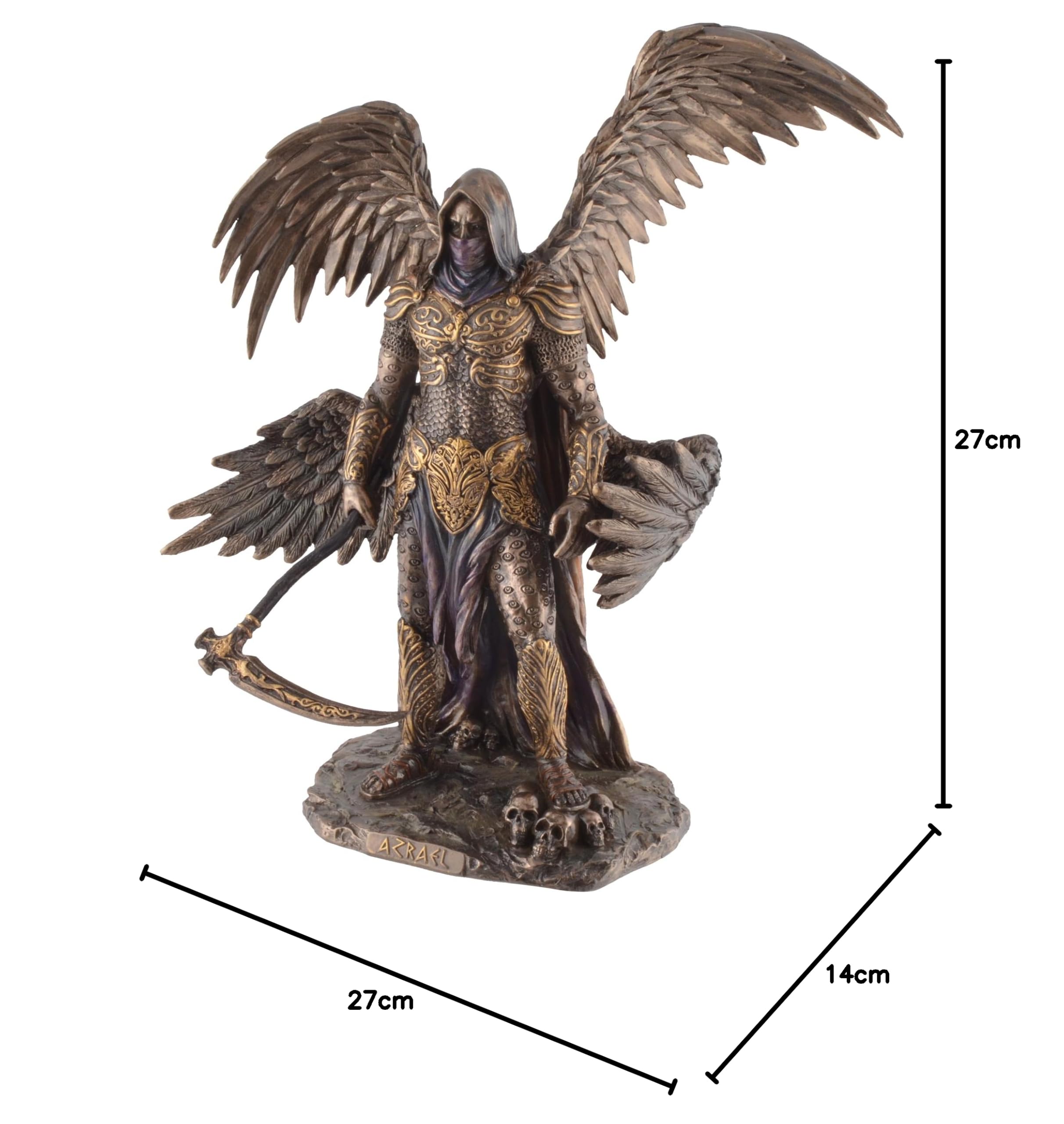 Azraele, Arcangelo della morte, in pietra artificiale, color bronzo, collezione Veronese, 708-78385