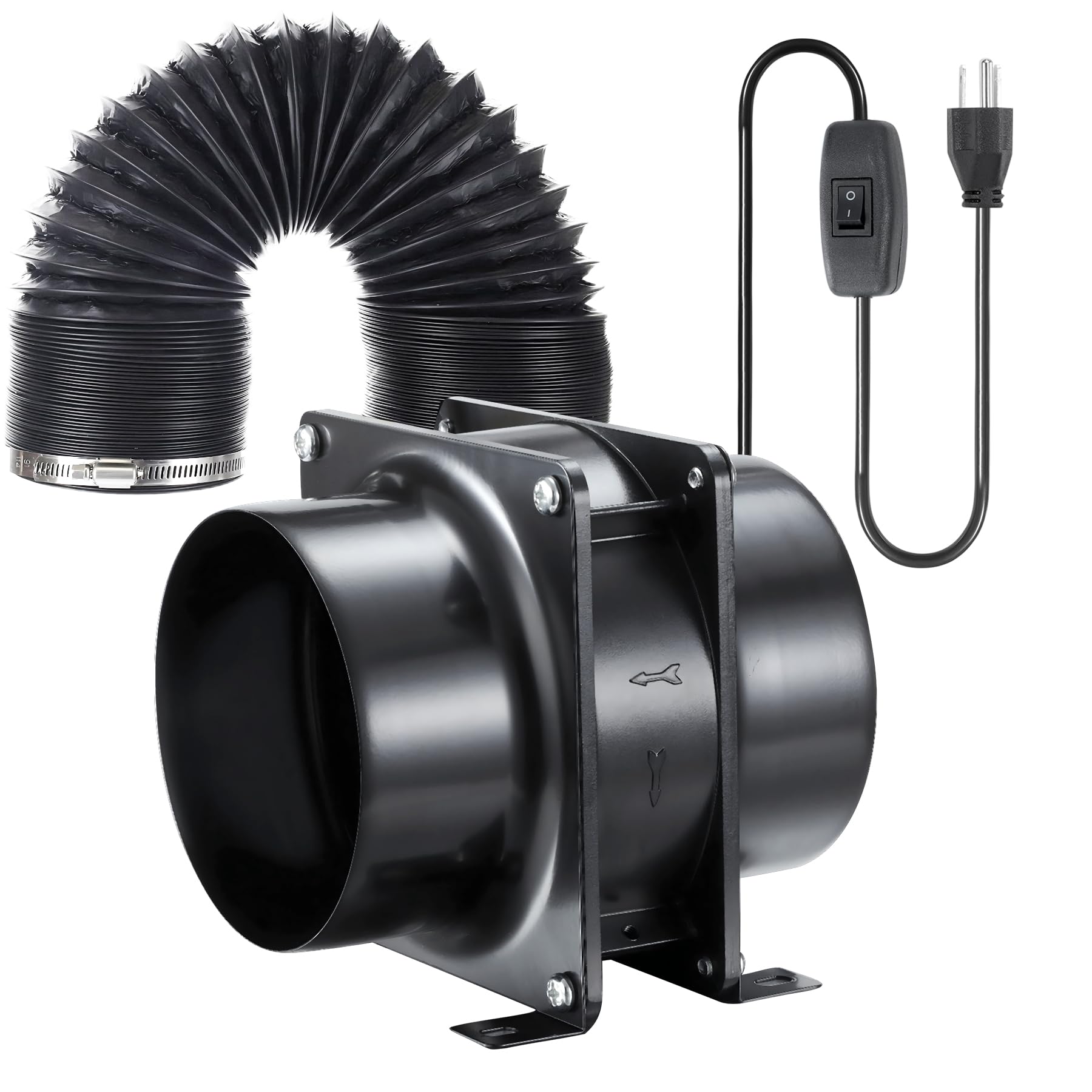 Amazon.co.jp: ダクト用換気扇 100mm, 119m3/h 塗装ブース用