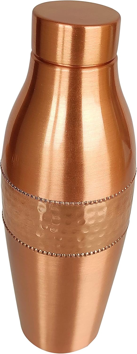 Aquatic PENGUIN DESIGN Ayurvedic Copper Water Bottle 34oz - Pure Copper Bottle for Sports, Fitness, Yoga - Natural Health Benefits - Made in India
