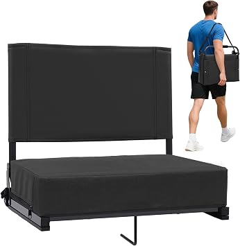 Sekey Stadium Seats with Back Support - 18.4 Wide