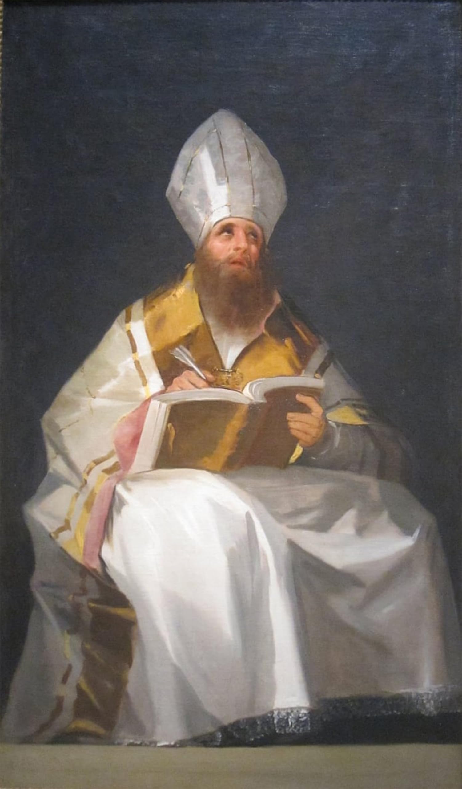 Posteriik No Frame Famous Modern Artwork Art Mural Saint Ambrose By Francisco De Goya Oil Paintings Pictures For Home Decor 60X90cm