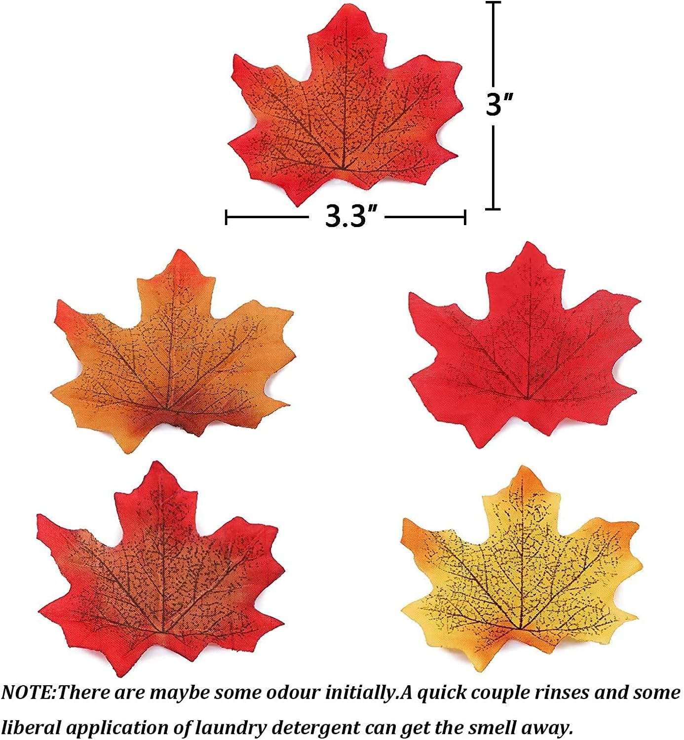 Moon Boat 1100PCS Fall Artificial Maple Leaves Thanksgiving Autumn Leaf Wedding Party Table Decor, Multicolored
