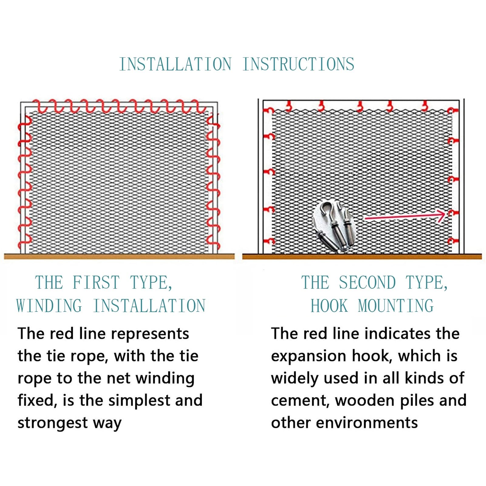 Rete di sicurezza bianca per scale, protezione anticaduta per bambini, ponte sospeso, 1 x 9 m, soluzione durevole e sicura per la sicurezza delle scale
