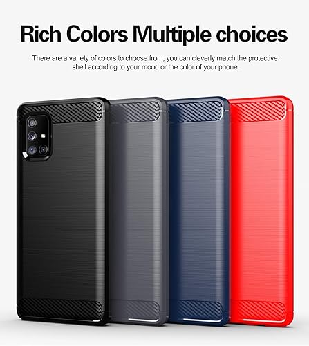 Miniatura 7 de MAIKEZI - Funda para Samsung A71 5G, funda para Galaxy A71 5G con protector de pantalla HD, M, TPU suave, delgada, a la moda, antideslizante, funda