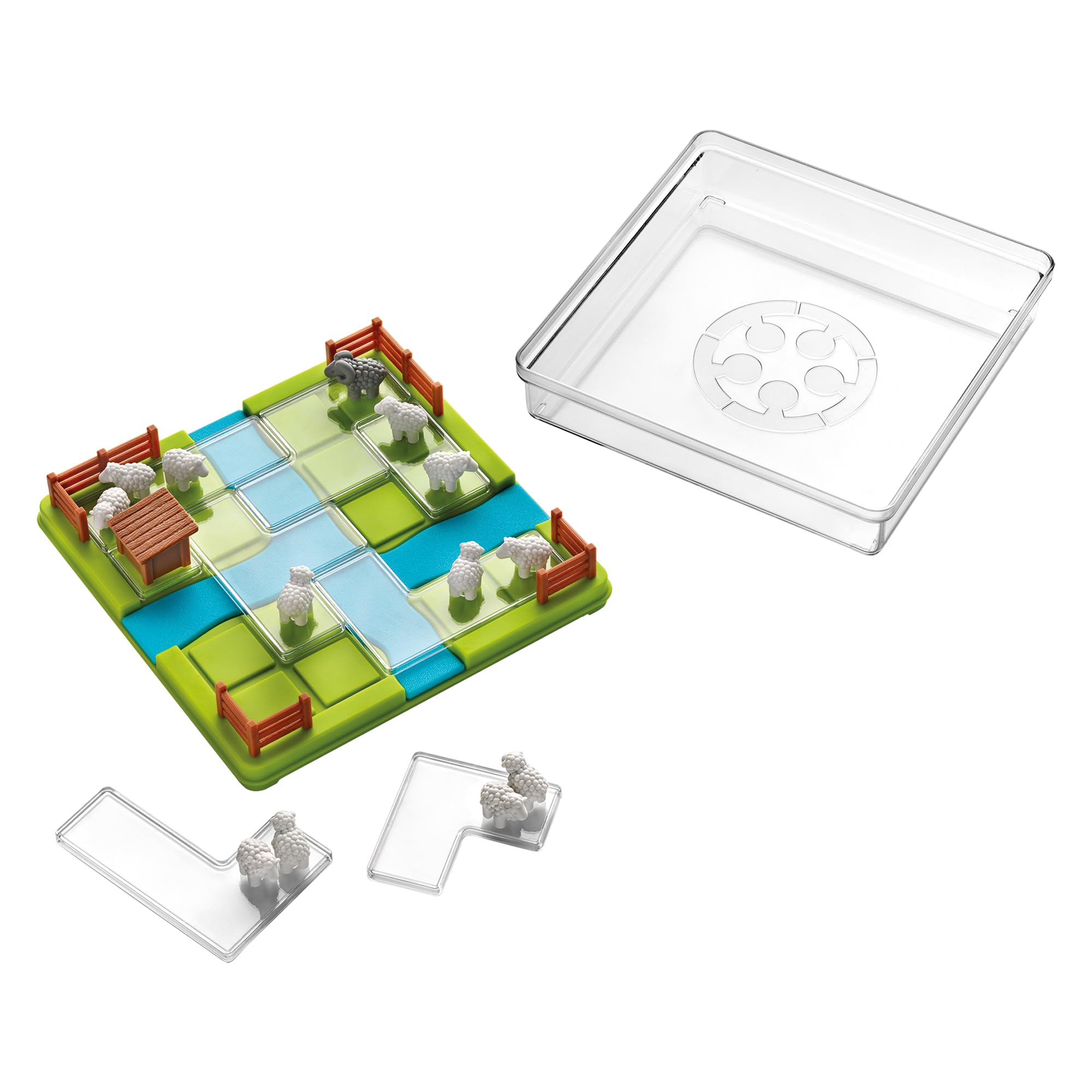 SmartGames - Contar ovejas, Juego Educativo para el Cerebro, Juego de desafío de lógica y Pensamiento multinivel, 1 Jugador, tamaño de Viaje, multilingüe