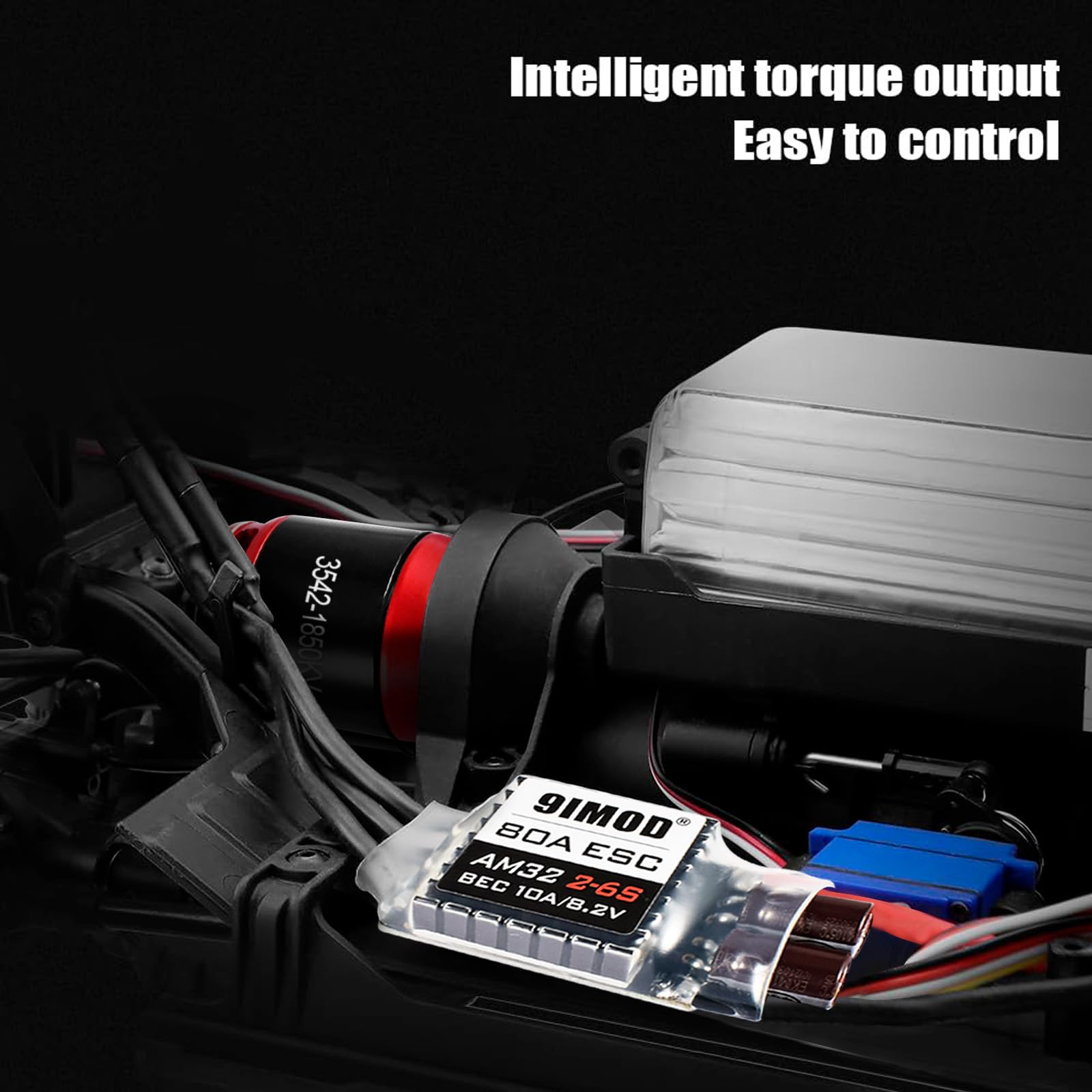 Regolatore Di Velocità ESC 9imod 1060 RTR 60A, Impermeabile, 2-3S, BEC 6V/3A Per Auto 1/10
