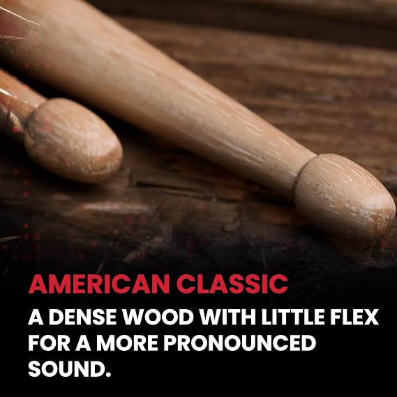 Vic firth Baget (Çift) 5A Wood, Hıckory, 0.565X16, Medıum