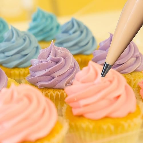 Miniatura 4 de 100 bolsas desechables de pastelería de 9 pulgadas, para decorar pasteles, herramientas de decoración de pasteles, glaseado, crema de fondant, bolsa