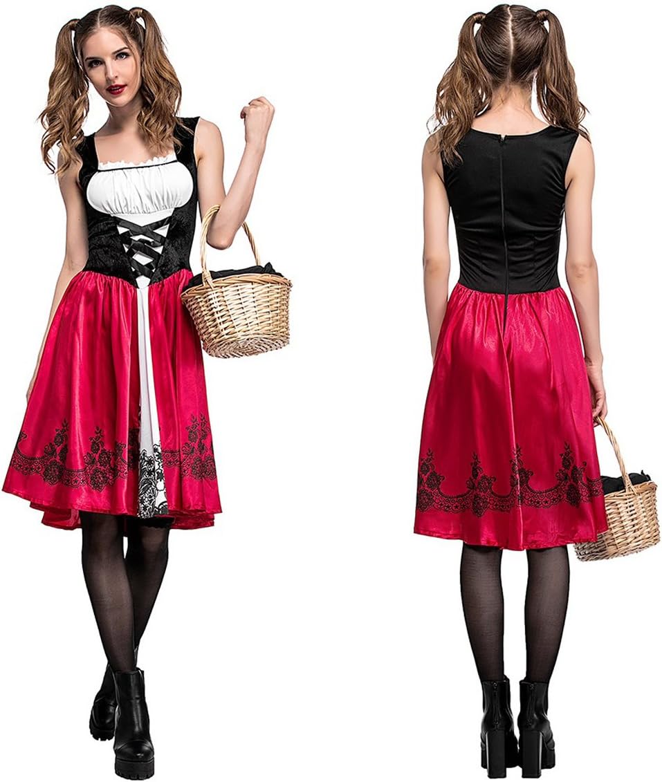 Boleyn Women’s Little Red Riding Hood Costume Halloween Fancy Party Dress - Image 7