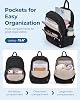 Mochila BAGSMART para universidad, mochila linda de viaje para mujer, bolso acolchado para computadora 5