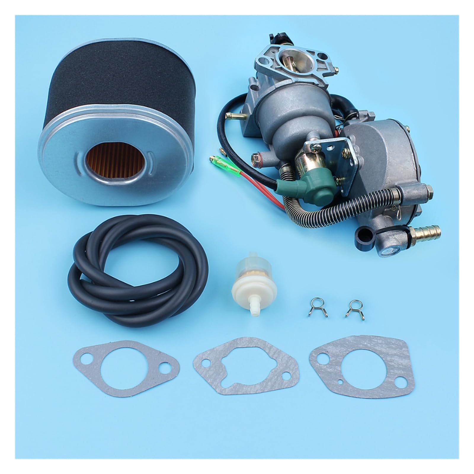 Kit de conversión carburador combustible dual estrangulador automático for GX390 13HP 188F 4.5KW-8KW generador LPG/CNG/filtro aire gasolina