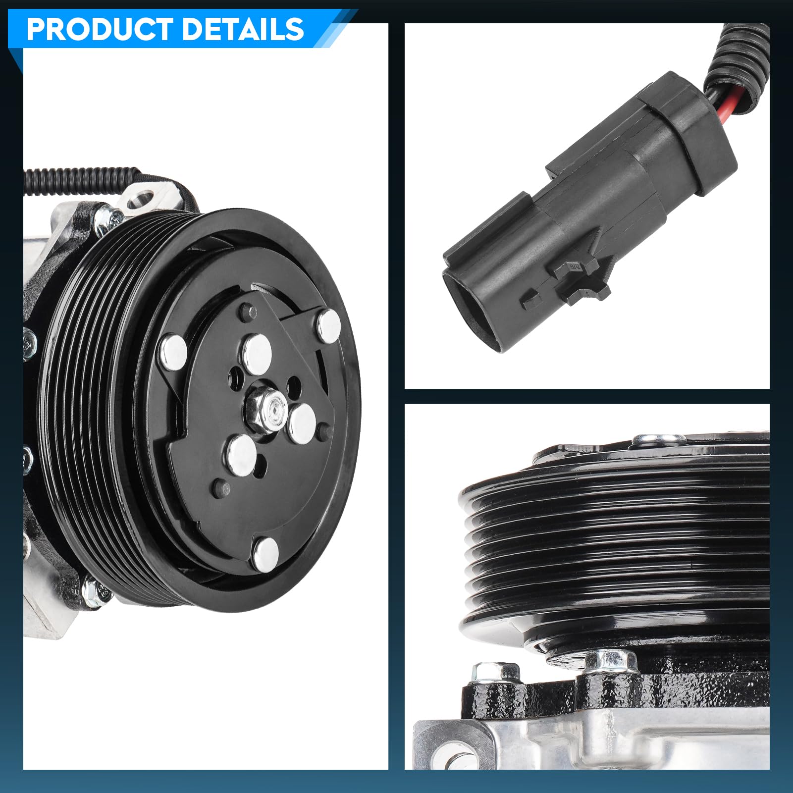 A/C Compressor Clutch For Dodge Ram 1500, Dakota, Durango (1994-2002) - Fits 3.9L, 5.2L, 5.9L Engines