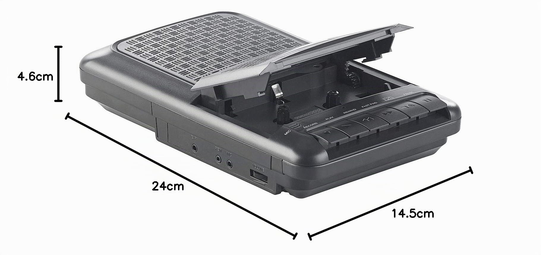 Lecteur Cassette Portable avec Fonction enregistreur Vocal [Auvisio]