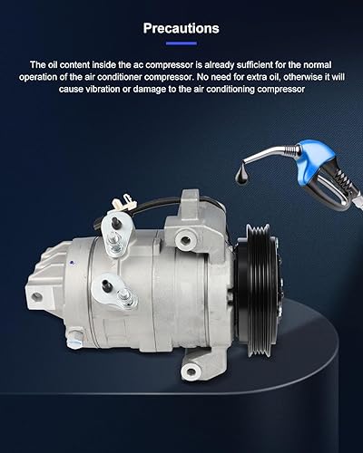 Vista 122 de ECCPP Compresor de A/C con embrague 2014-2018 apto para Ford Focus 2.0L AC Compressor