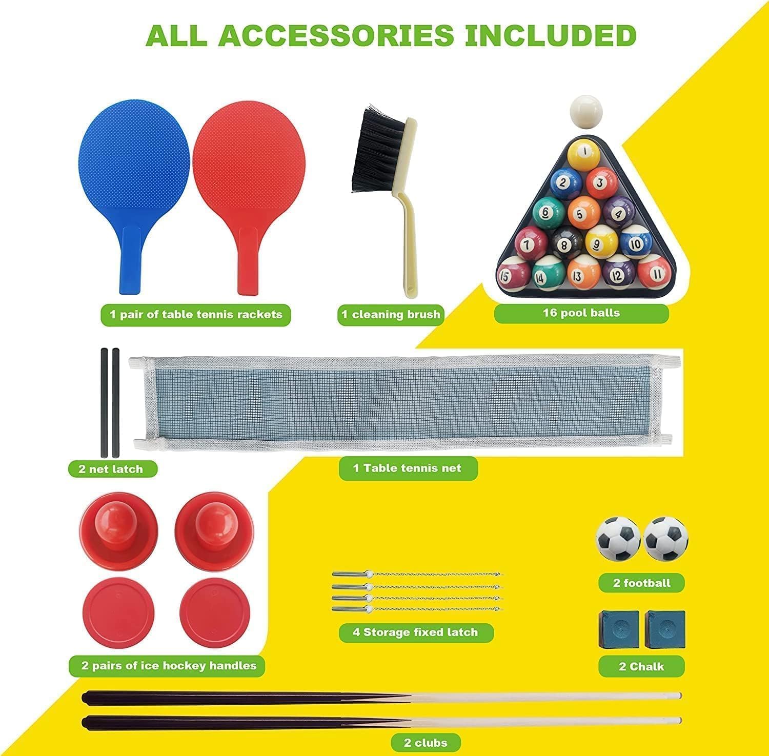 Table multijeux 5 en 1 pour Enfants Jouez au ping-Pong Billard Football Hockey et Basket Parfaite pour Adultes Enfants idéale Jeux Groupe Cadeau génial Partager Moments Joie