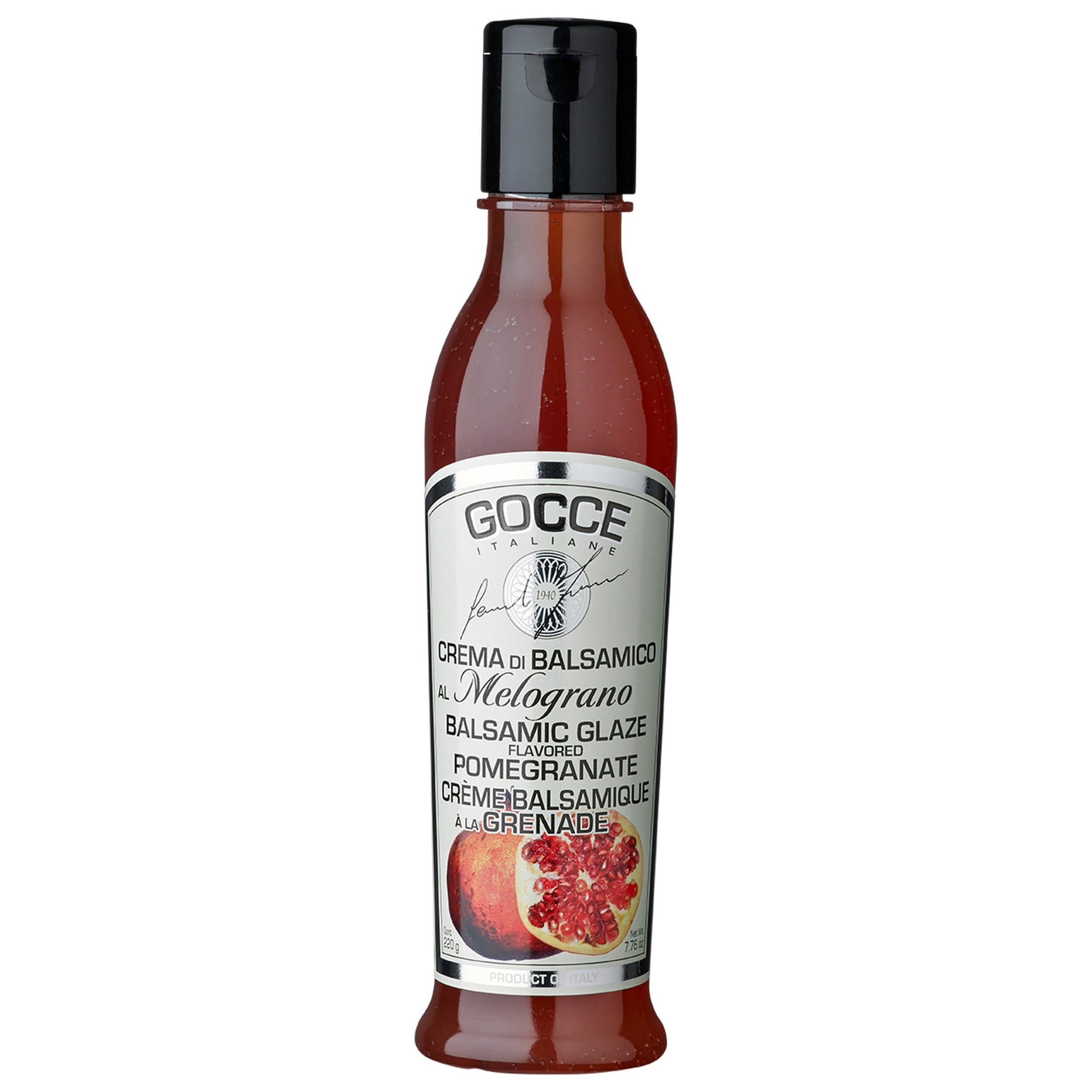 Leonardi Gocce Balsamico Creme mit Granatapfel aus Italien inkl. FeinWert E-Book (12 x 220 g)