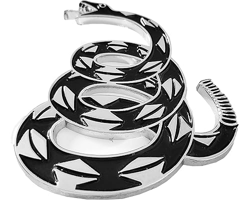 Miniatura 5 de OnlyYou.X Gadsden - Emblema de la bandera de Gadsden, calcomanía de serpiente de cascabel, compatible con camioneta universal y automóvil, color