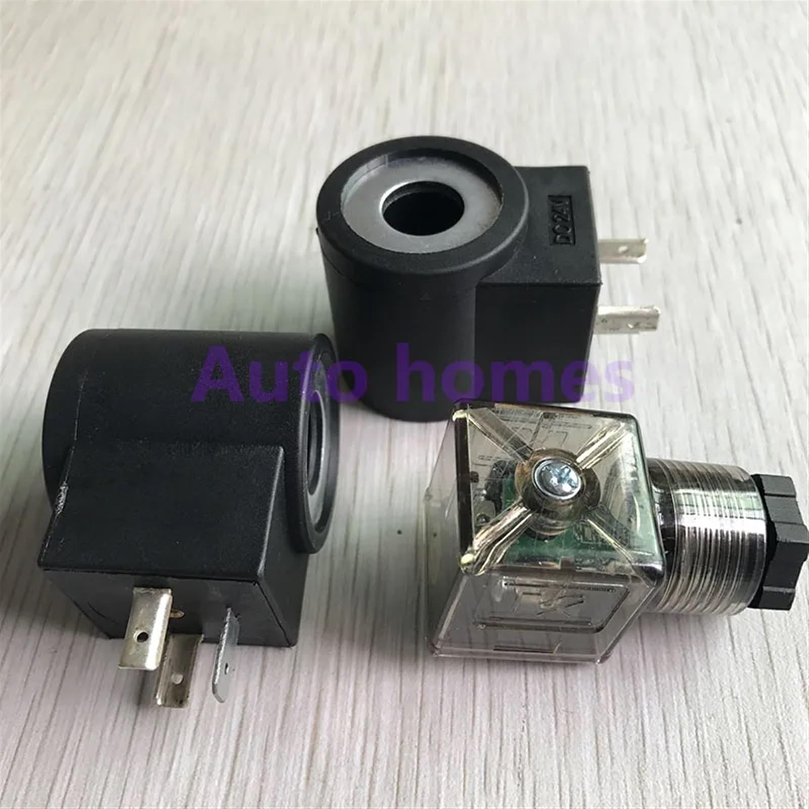 Bobina de válvula de cartucho roscado, agujero interior de 13 mm de altura, 37 mm, AC220 V, DC24 V, bobina de válvula solenoide (DC12V)