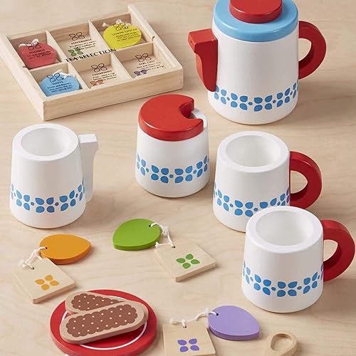 Miniatura 3 de Melissa & Doug Steep & Serve - Juego de té de juguete de madera  Juguetes de madera  Juego de simulación  Comida para jugar  3+  Regalo para niño o